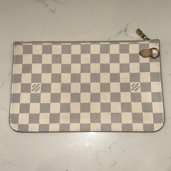 Louis Vuitton Neverfull MM Damier Azur Pouch - Picture 1 of 10